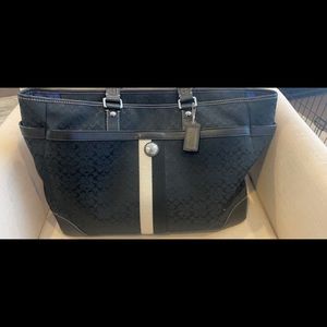 Large coach tote or diaper Bag.
